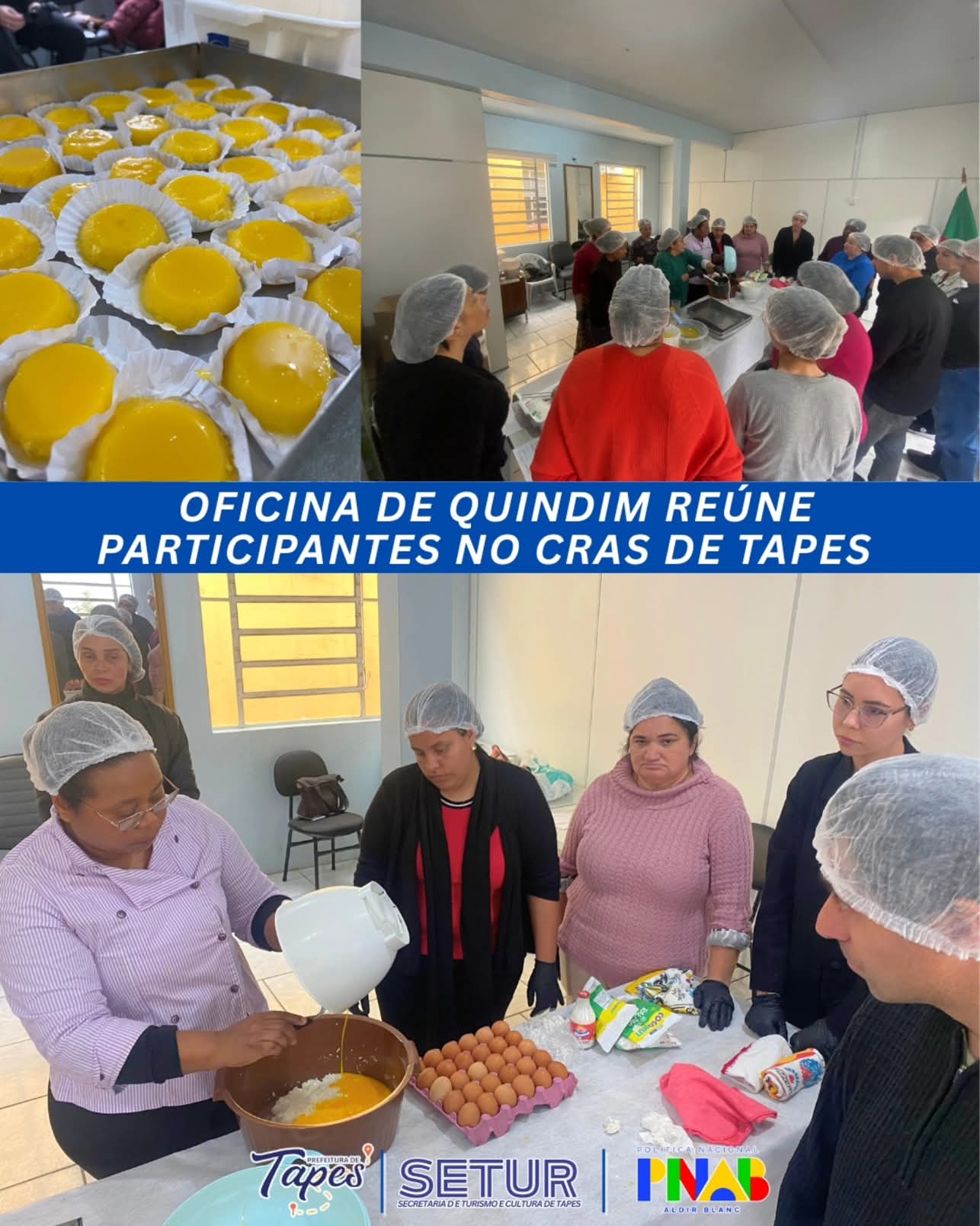OFICINA DE QUINDIM REÚNE PARTICIPANTES NO CRAS DE TAPES