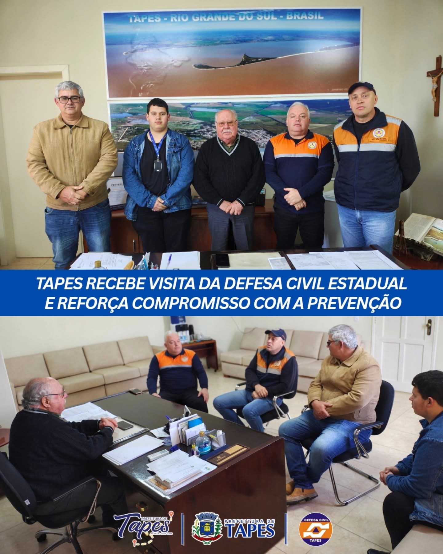 TAPES RECEBE VISITA DA DEFESA CIVIL ESTADUAL E REFORÇA COMPROMISSO COM A PREVENÇÃO