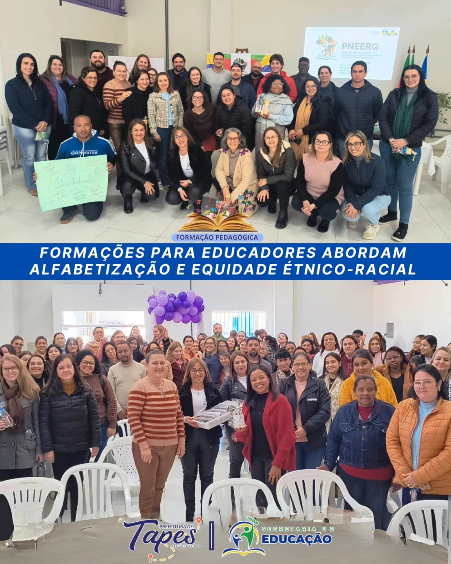 SECRETÁRIA DE EDUCAÇÃO PROMOVE FORMAÇÕES PARA EDUCADORES ABORDANDO TEMAS DE ALFABETIZAÇÃO E EQUIDADE ÉTNICO-RACIAL 