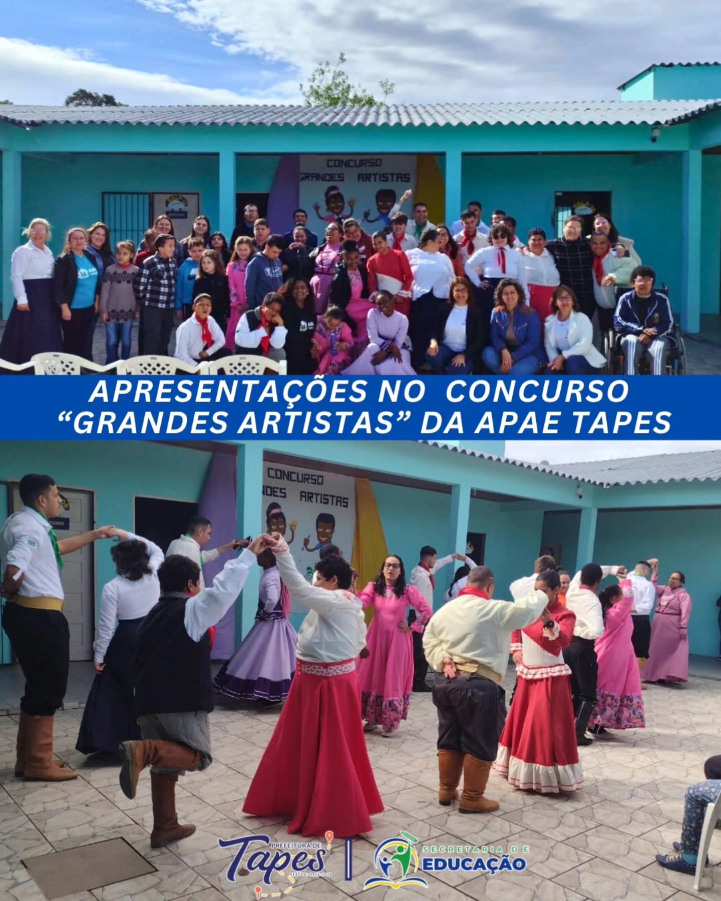SECRETÁRIA DE EDUCAÇÃO E EQUIPE DA SME PRESTIGIAM CONCURSO “GRANDES ARTISTAS” DA APAE