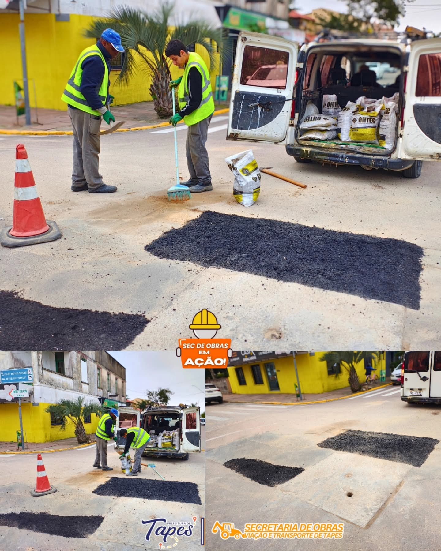 SECRETARIA DE OBRAS EM AÇÃO: OPERAÇÃO TAPA-BURACOS NA AVENIDA ASSIS BRASIL 