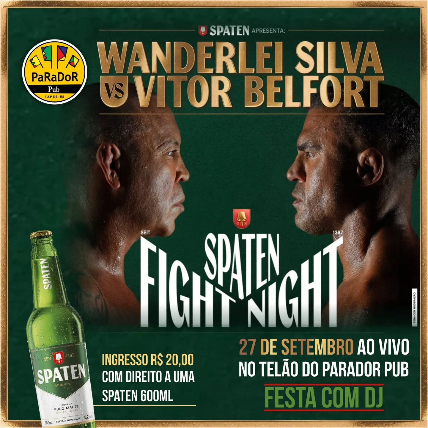 SPATEN FIGHT NIGHT NO PARADOR PUB
