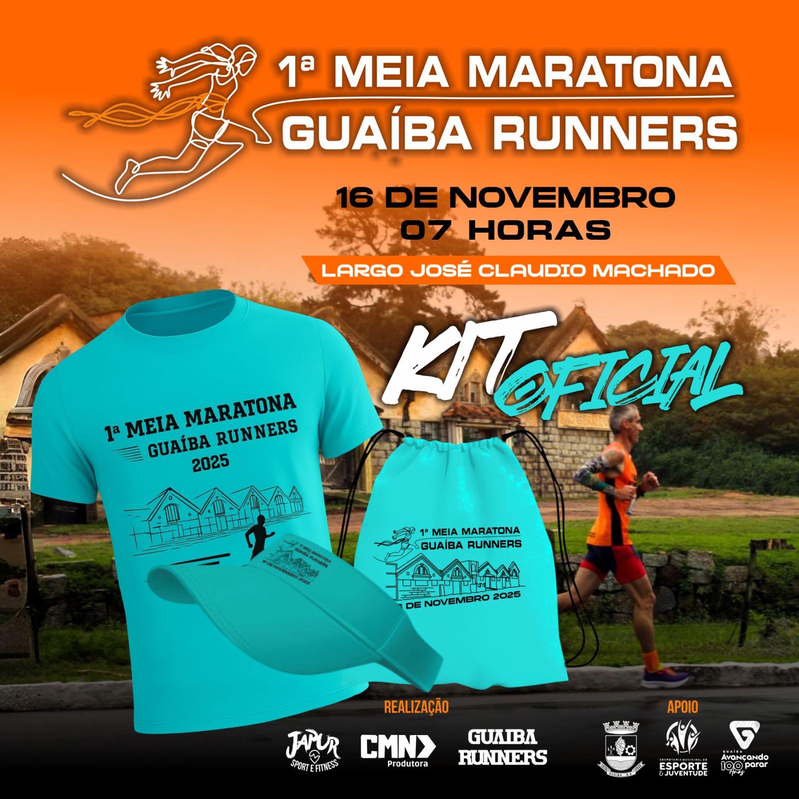  1ª MEIA MARATONA GUAÍBA RUNNERS ACONTECERÁ EM NOVEMBRO 