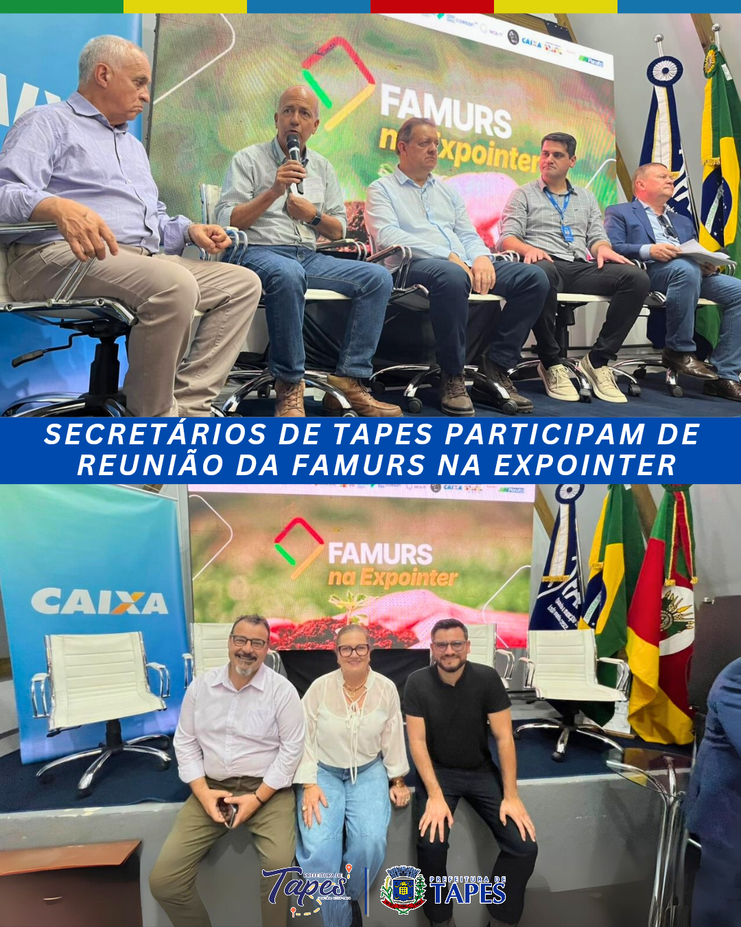 SECRETÁRIOS DE TAPES PARTICIPAM DE REUNIÃO DA FAMURS NA EXPOINTER