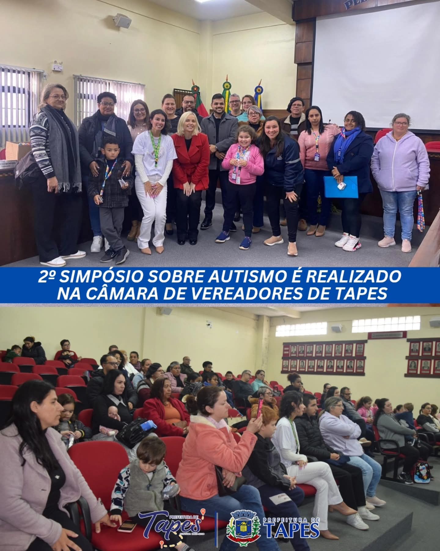 2º SIMPÓSIO SOBRE AUTISMO É REALIZADO NA CÂMARA DE VEREADORES DE TAPES