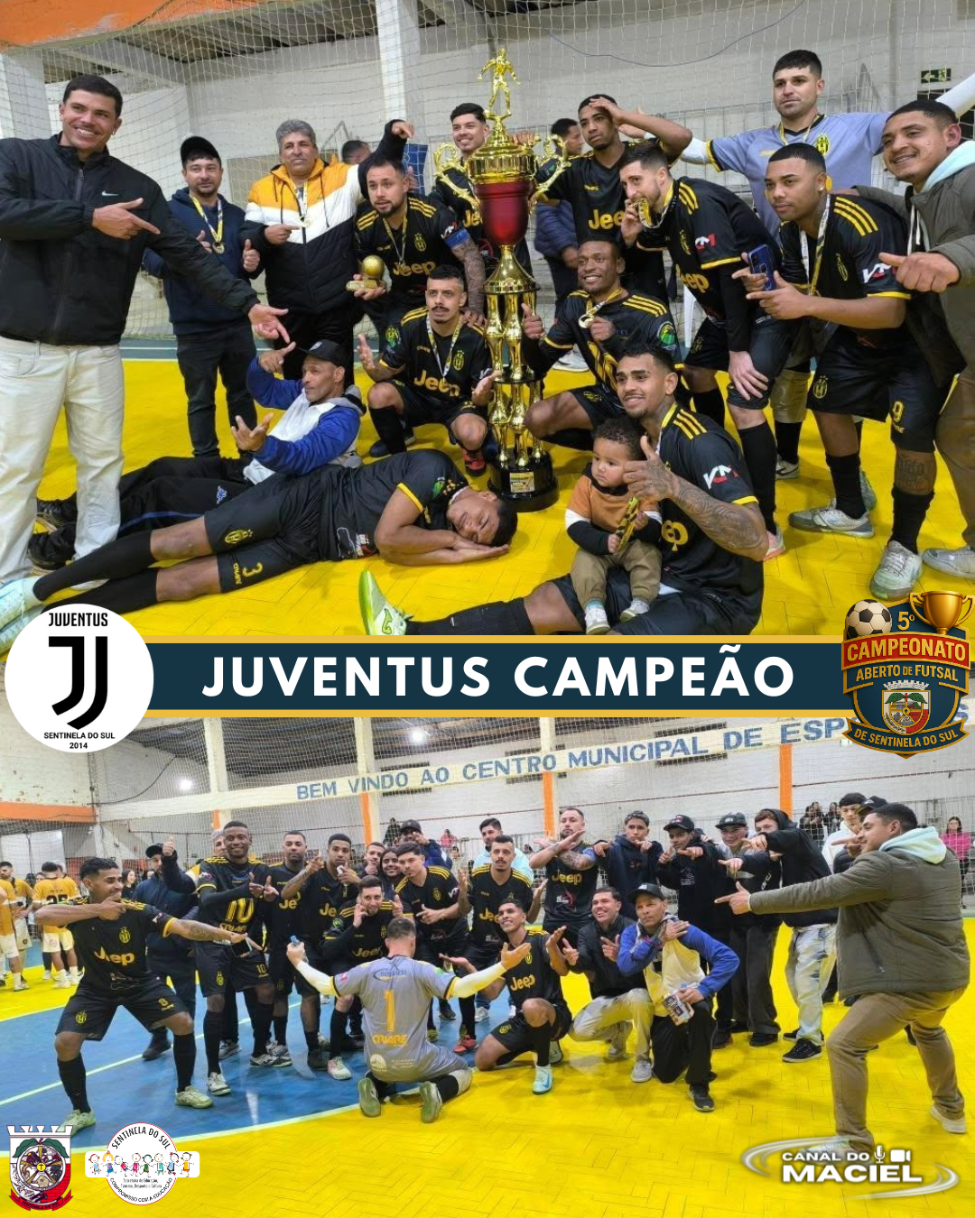 GINÁSIO LOTADO, JOGOS ELETRIZANTES E FESTA NA GRANDE FINAL DO 5º CAMPEONATO ABERTO DE FUTSAL DE SENTINELA DO SUL! 🏆🔥