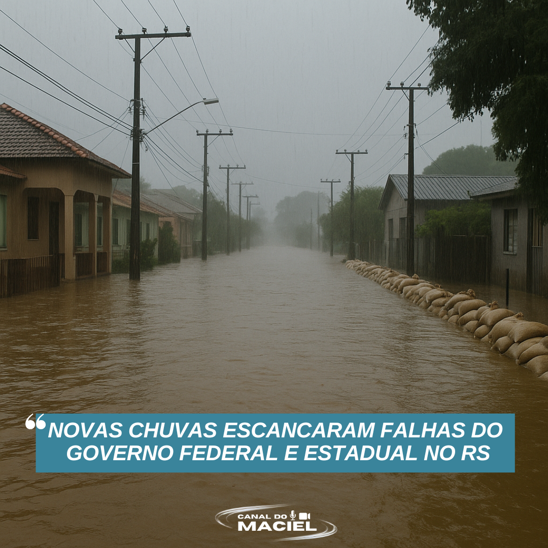 NOVAS CHUVAS ESCANCARAM FALHAS DO GOVERNO FEDERAL E ESTADUAL NO RS