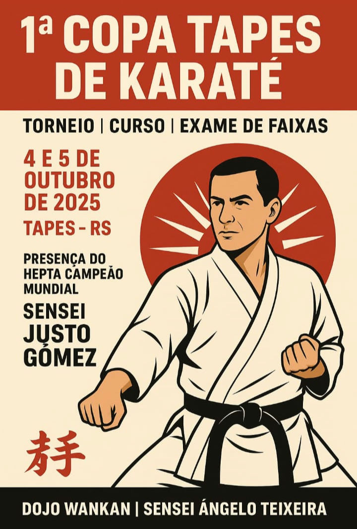  SEJA UM APOIADOR DA PRIMEIRA COPA TAPES DE KARATÊ! 🥋