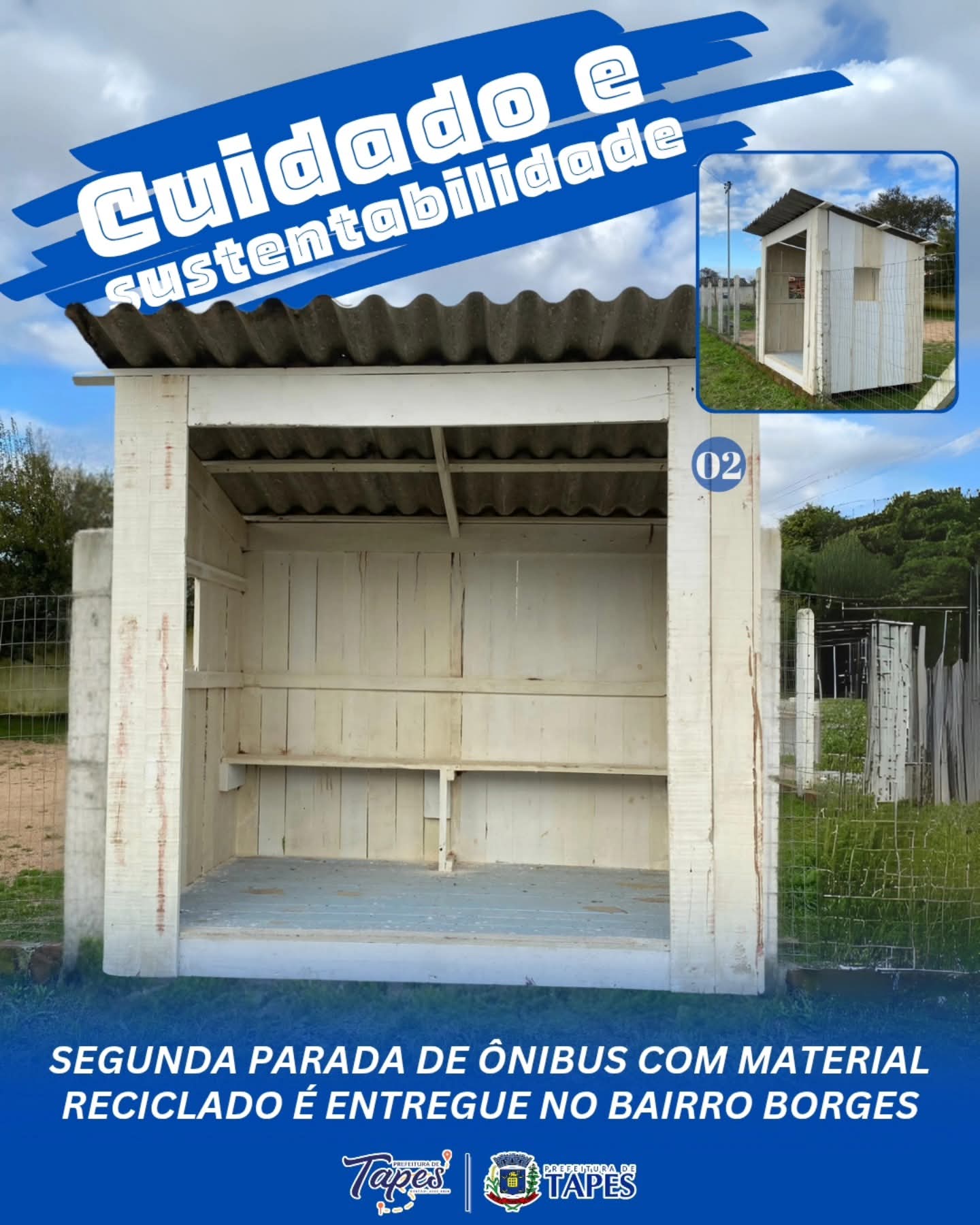 SEGUNDA PARADA DE ÔNIBUS COM MATERIAL RECICLADO É ENTREGUE NO BAIRRO BORGES
