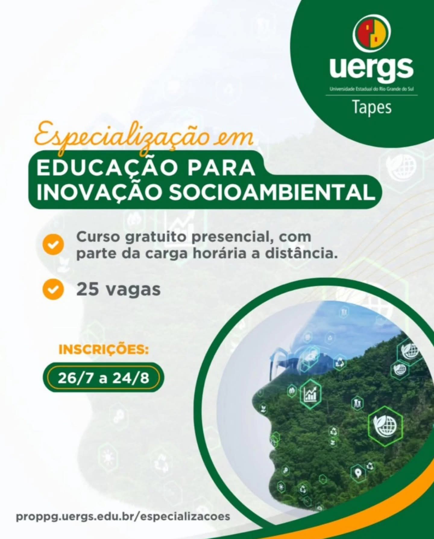 ESPECIALIZAÇÃO GRATUITA EM TAPES – UERGS ABRE INSCRIÇÕES