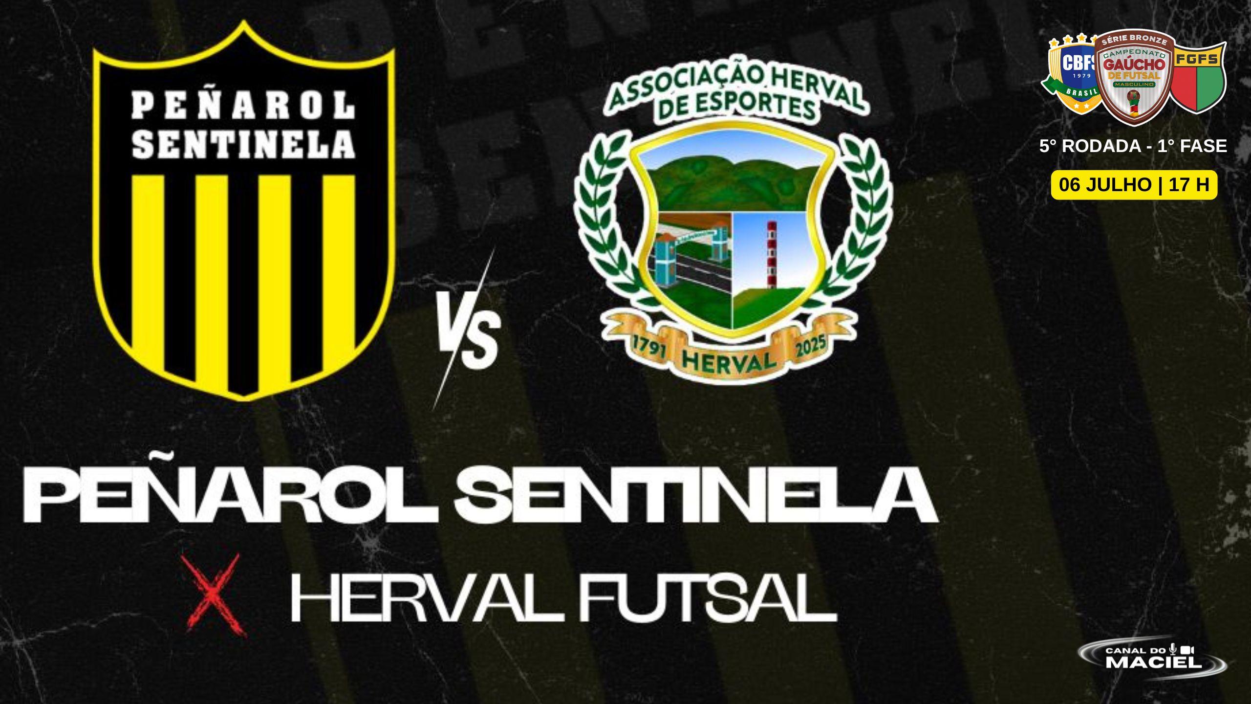 PEÑAROL SENTINELA ENFRENTA HERVAL FUTSAL NESTE DOMINGO PELA SÉRIE BRONZE