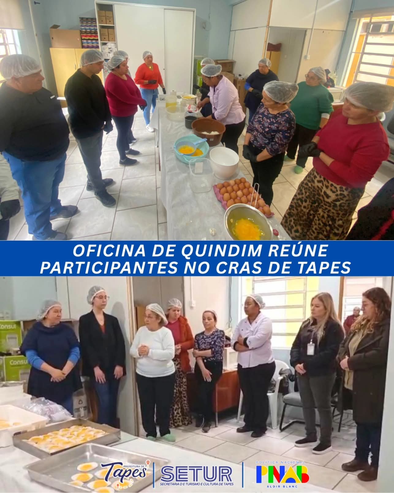 OFICINA DE QUINDIM REÚNE PARTICIPANTES NO CRAS DE TAPES