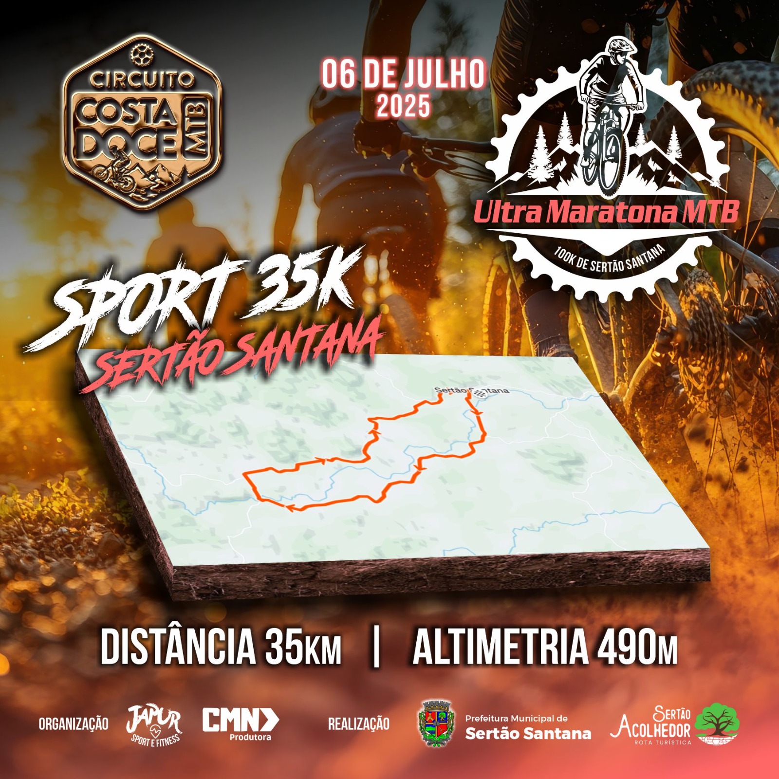 ULTRAMARATONA MTB MOVIMENTA SERTÃO SANTANA NO DOMINGO 