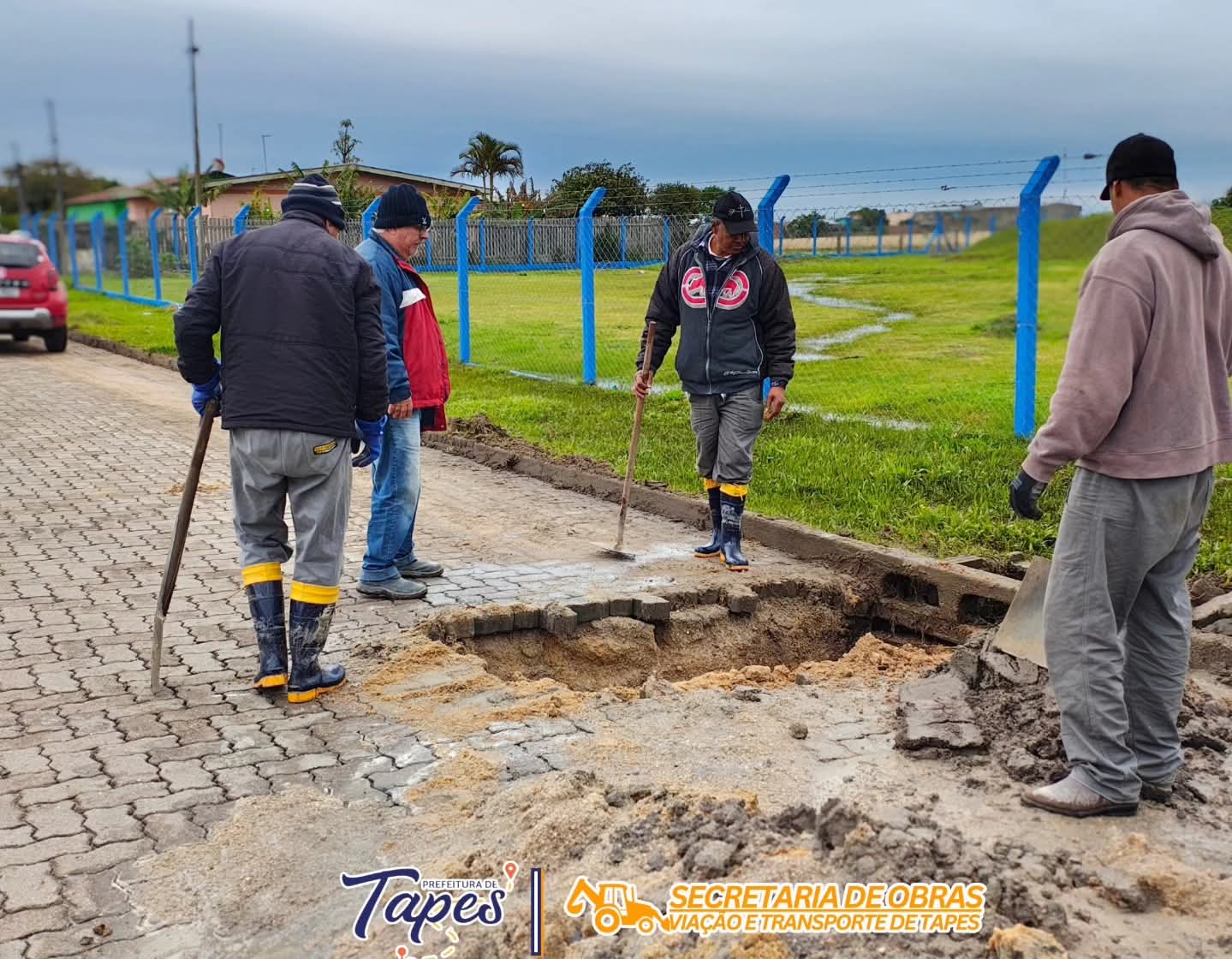 MANUTENÇÃO PREVENTIVA SEGUE COM LIMPEZA DE BOCAS DE LOBO EM TAPES