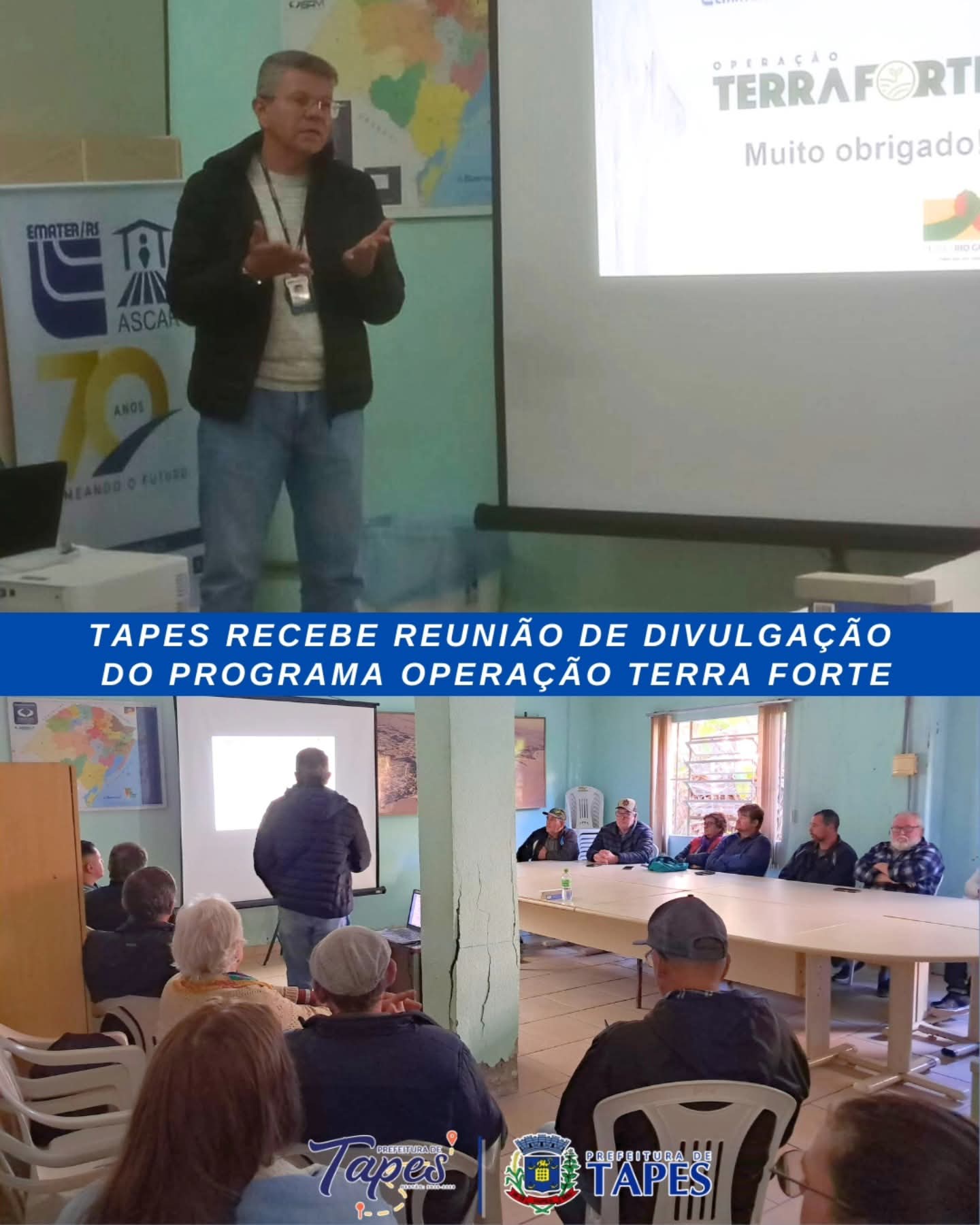 TAPES RECEBE REUNIÃO DE DIVULGAÇÃO DO PROGRAMA OPERAÇÃO TERRA FORTE