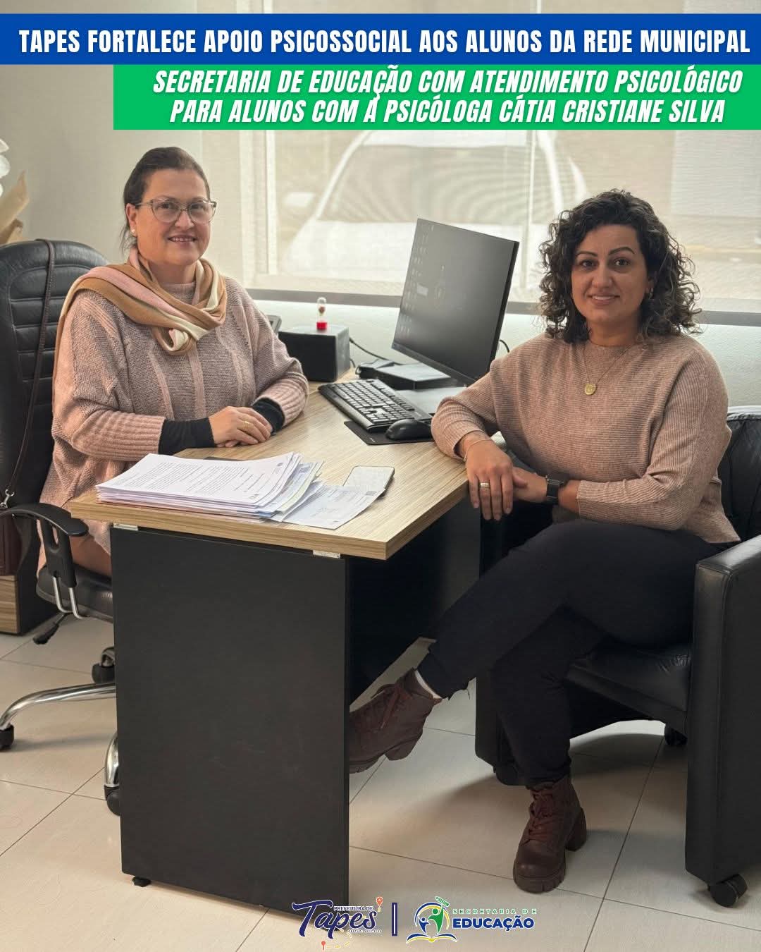 TAPES FORTALECE APOIO PSICOSSOCIAL AOS ALUNOS DA REDE MUNICIPAL