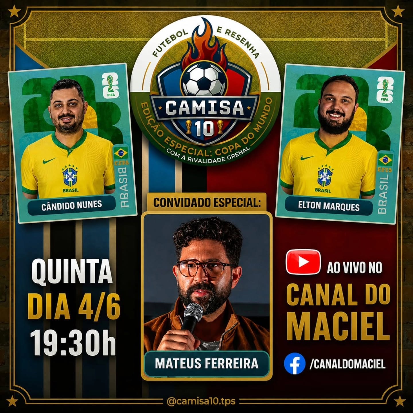 HOJE TEM CAMISA 10!